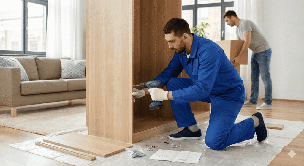 فك وتركيب الأثاث