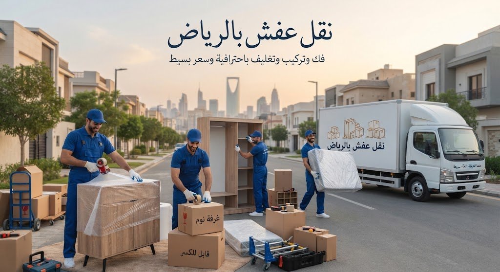 نقل عفش بالرياض | فك وتركيب وتغليف باحترافية وسعر بسيط