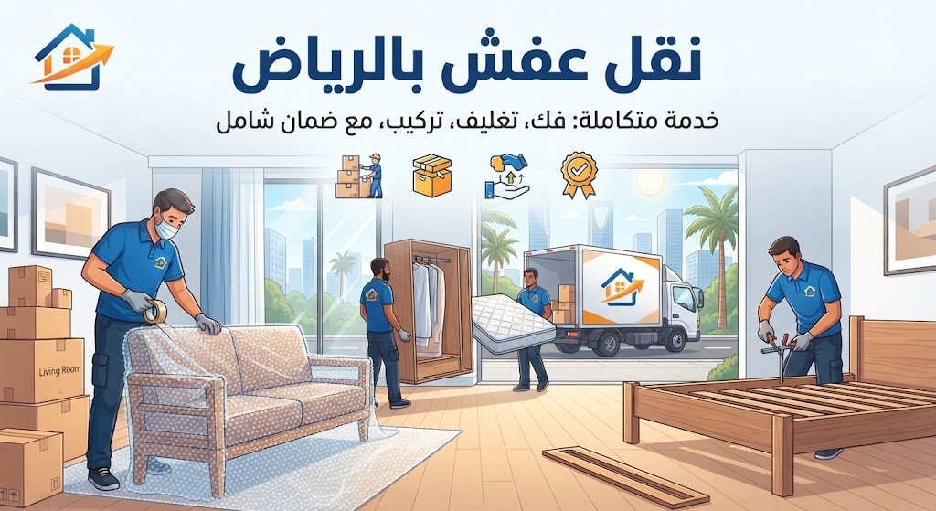 شركة نقل عفش بالرياض تفكّ وتغلّف وتركّب وتكتب لك الضمان